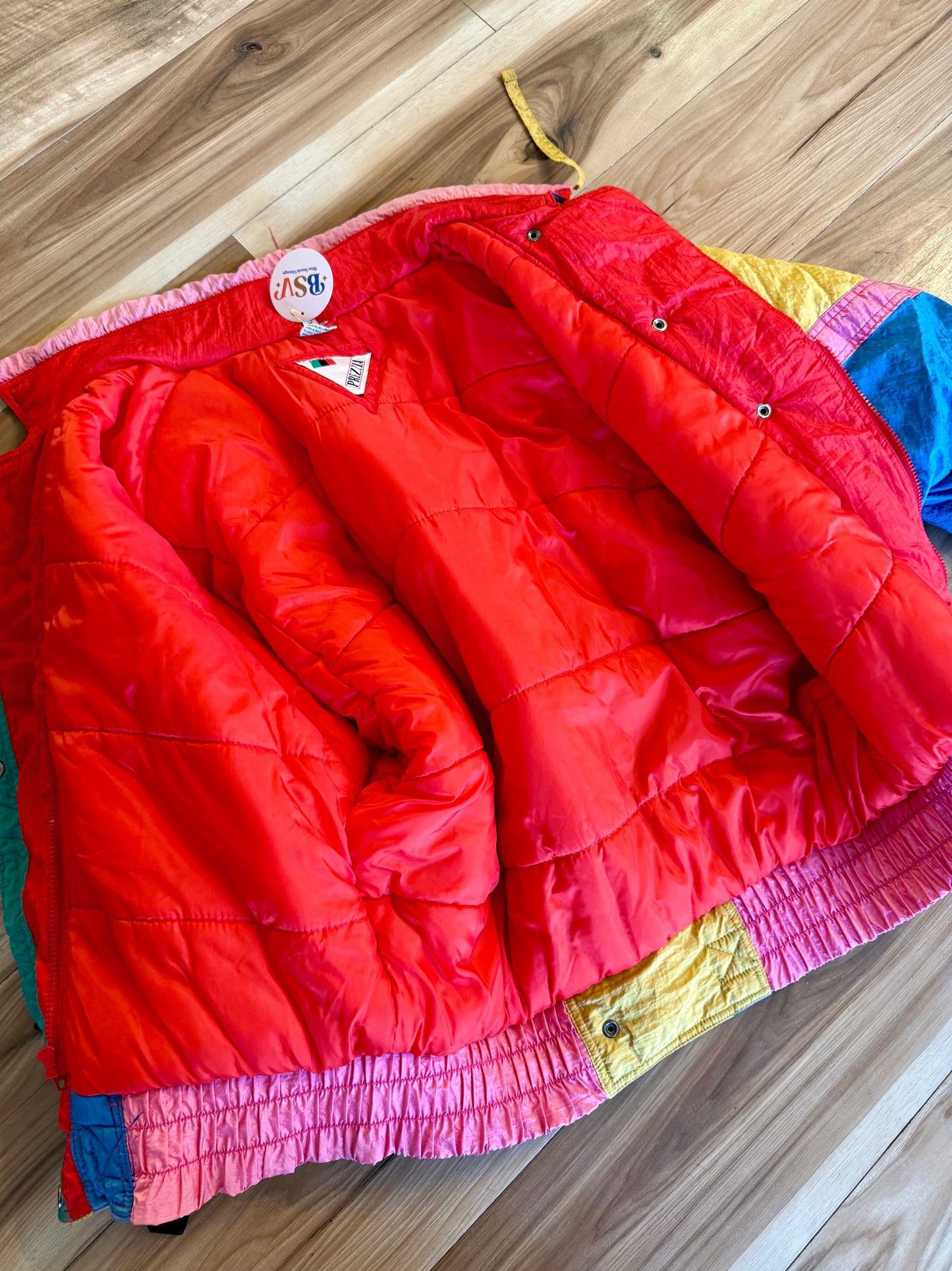 1980's Rainbow Colorblock Ski Coat | Prezzia