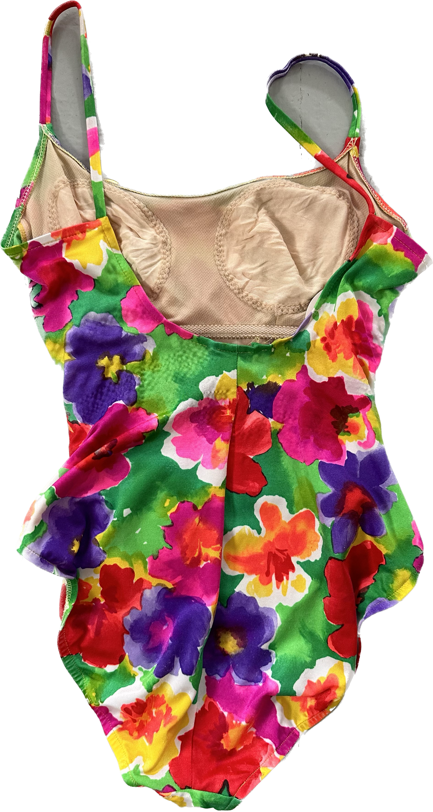 1990's Side Ruched Floral Swimsuit | Cole of California