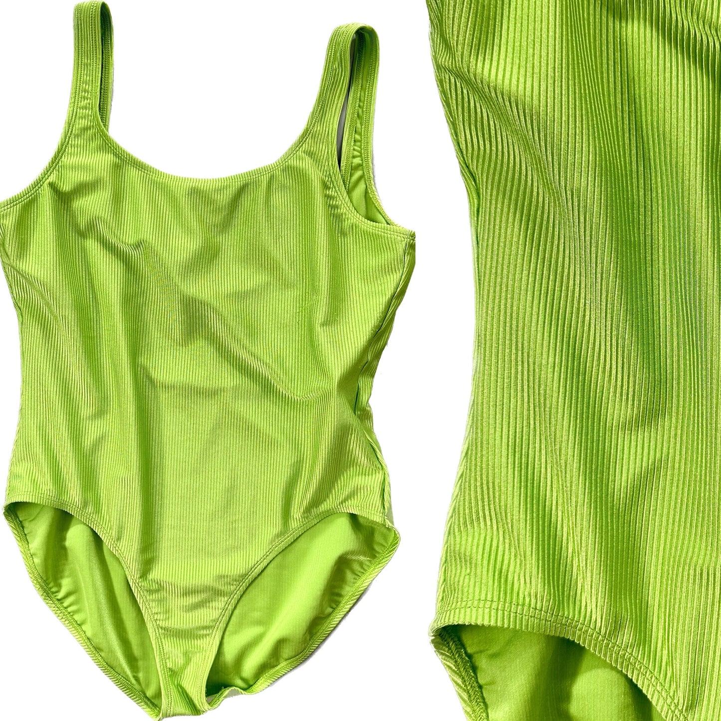 1990's Neon Ribbed Swimsuit | Catalina