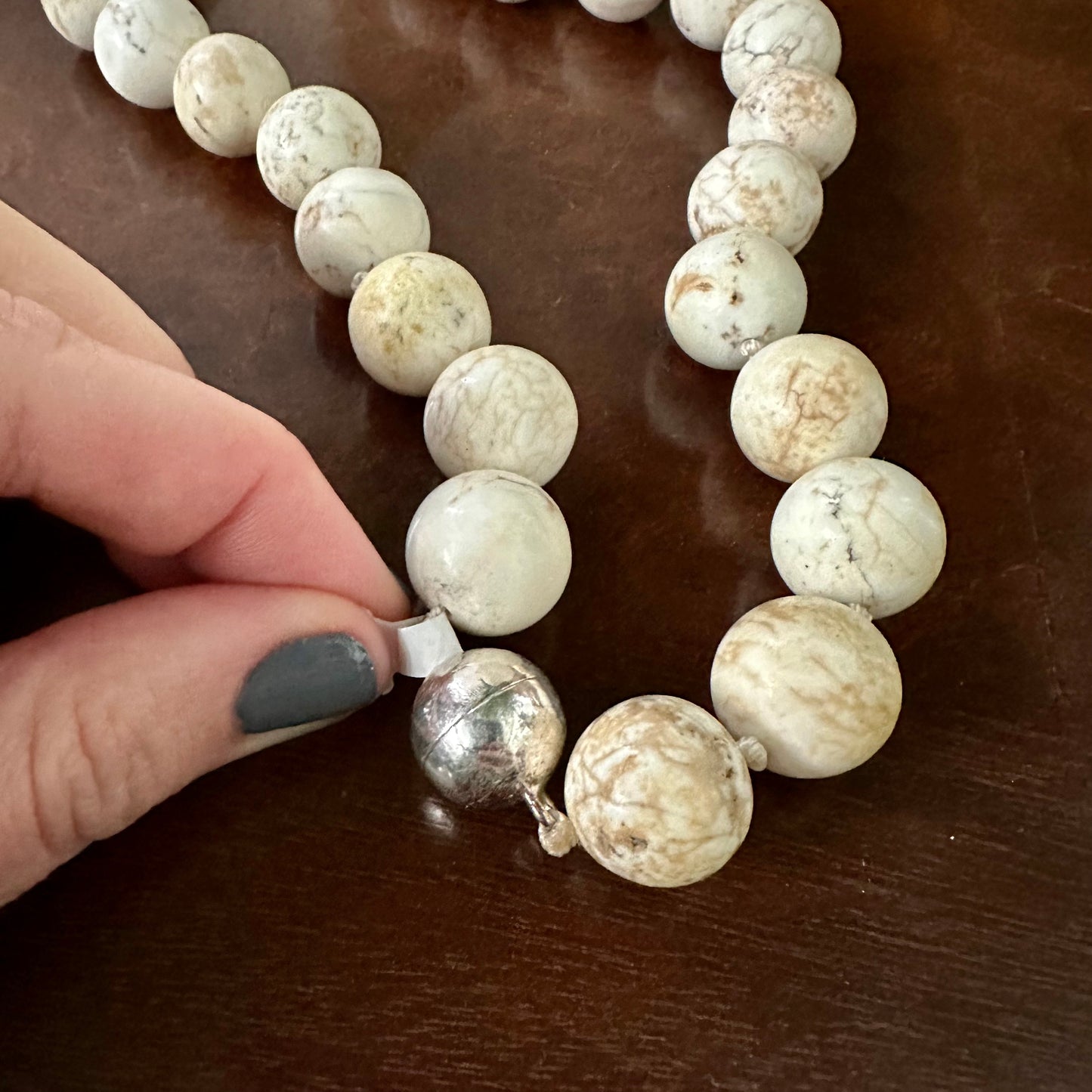 Vintage Stone Bead Necklace
